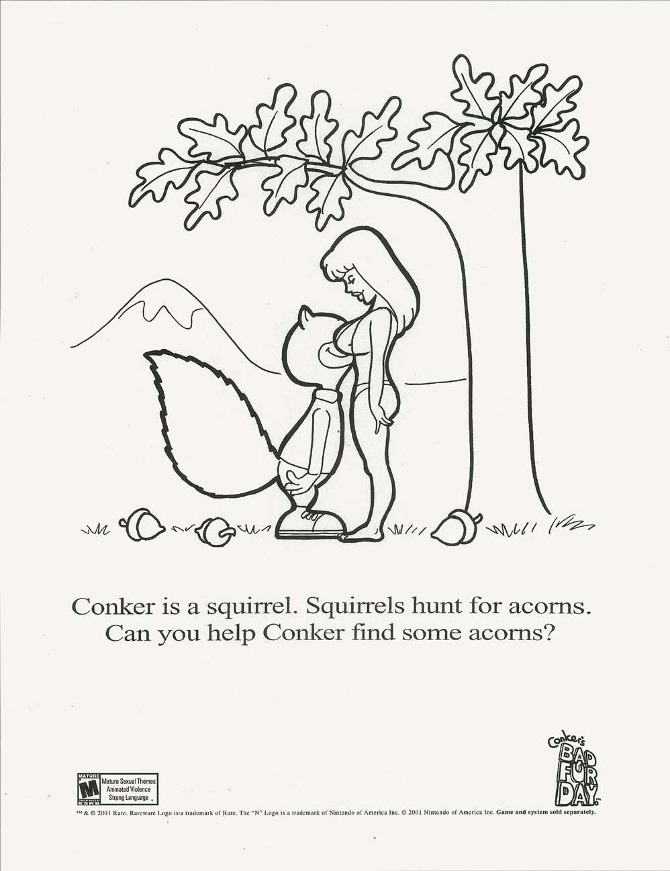 Conker Coloring Pages Coloring Pages